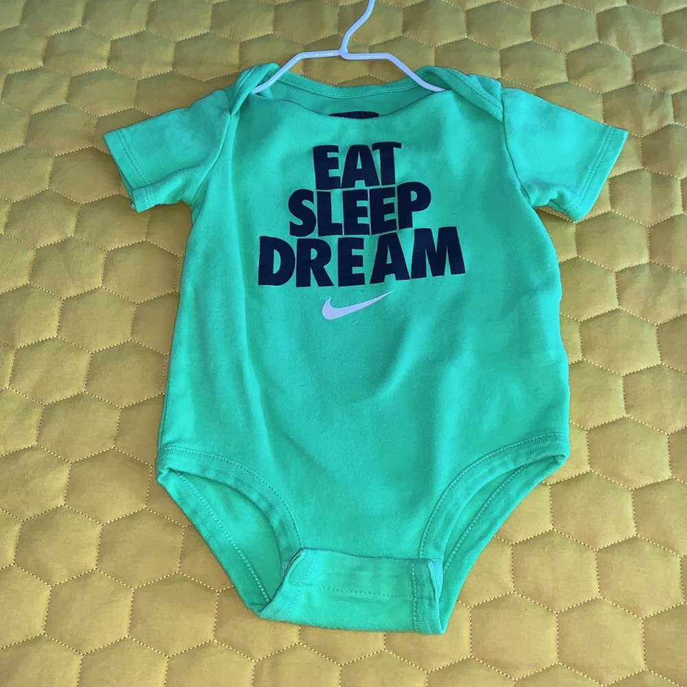 Green Nike onesie
